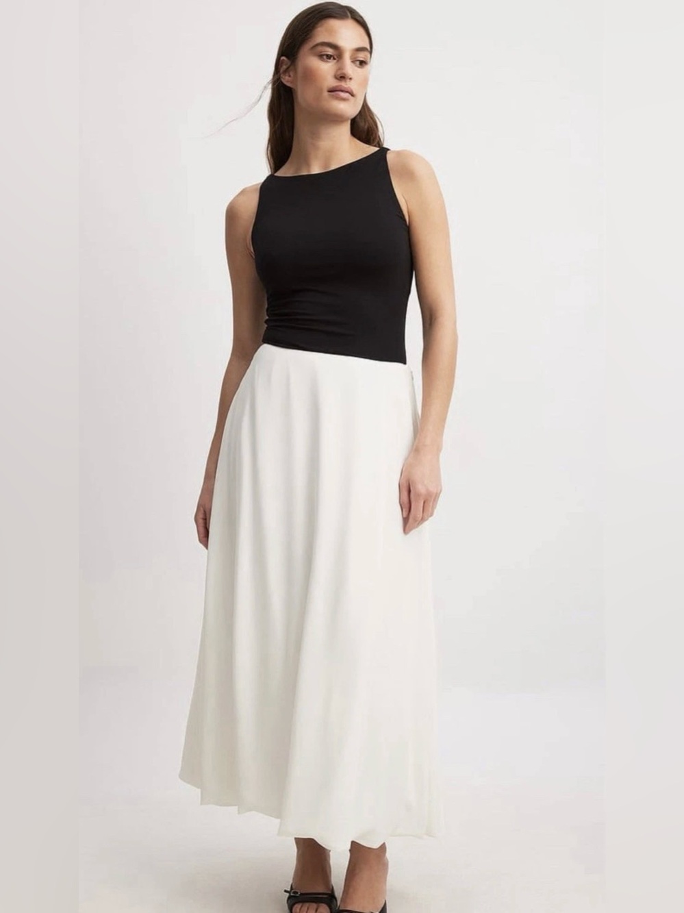 Na-kd White Ballon Fit Skirt - US Size 8-10